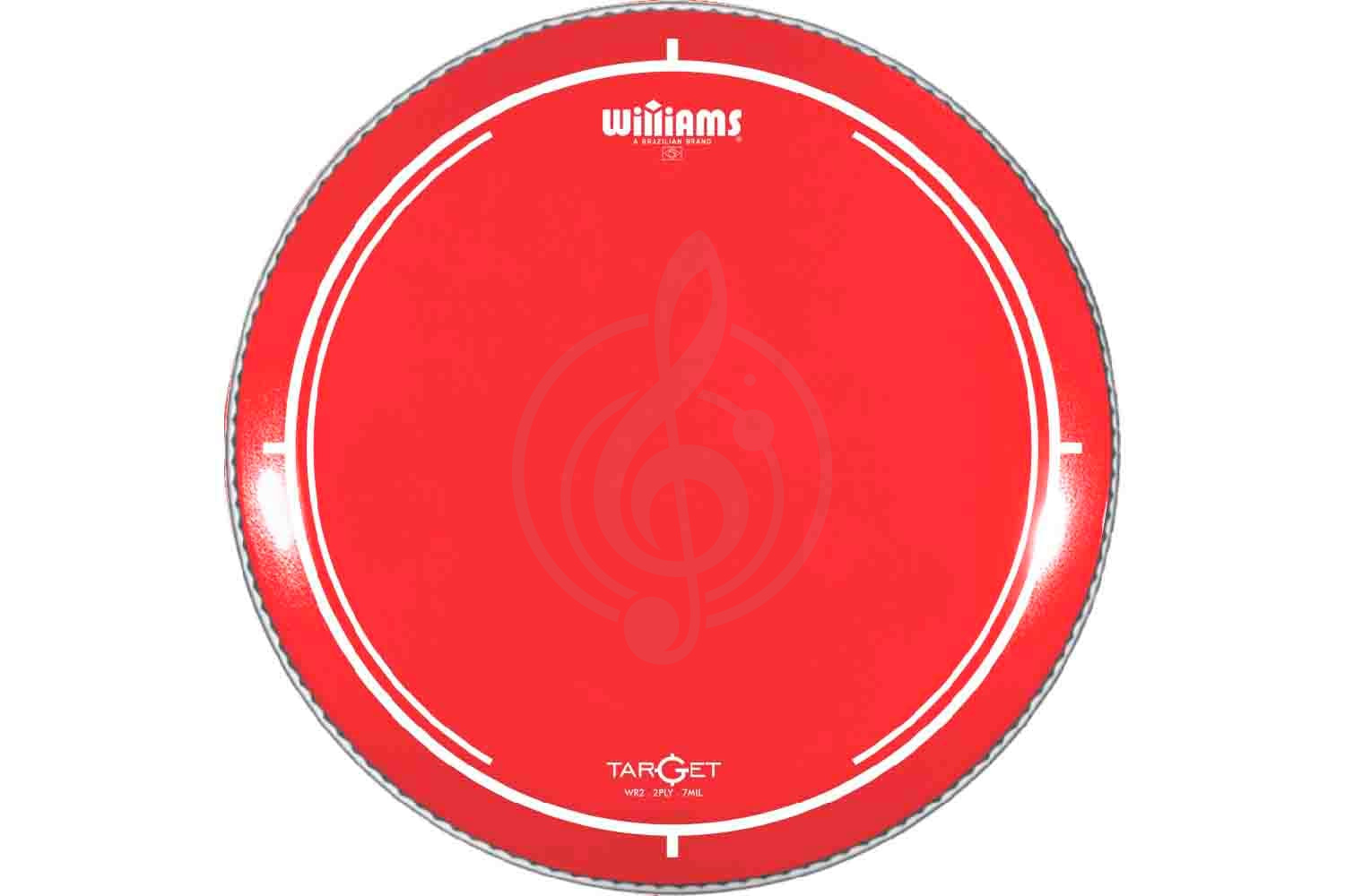 Пластик для тома Williams WR2-7MIL-14 Target Series Red - Пластик для том-барабана 14", красный,  WR2-7MIL-14 Target Series Red в магазине DominantaMusic - фото 1