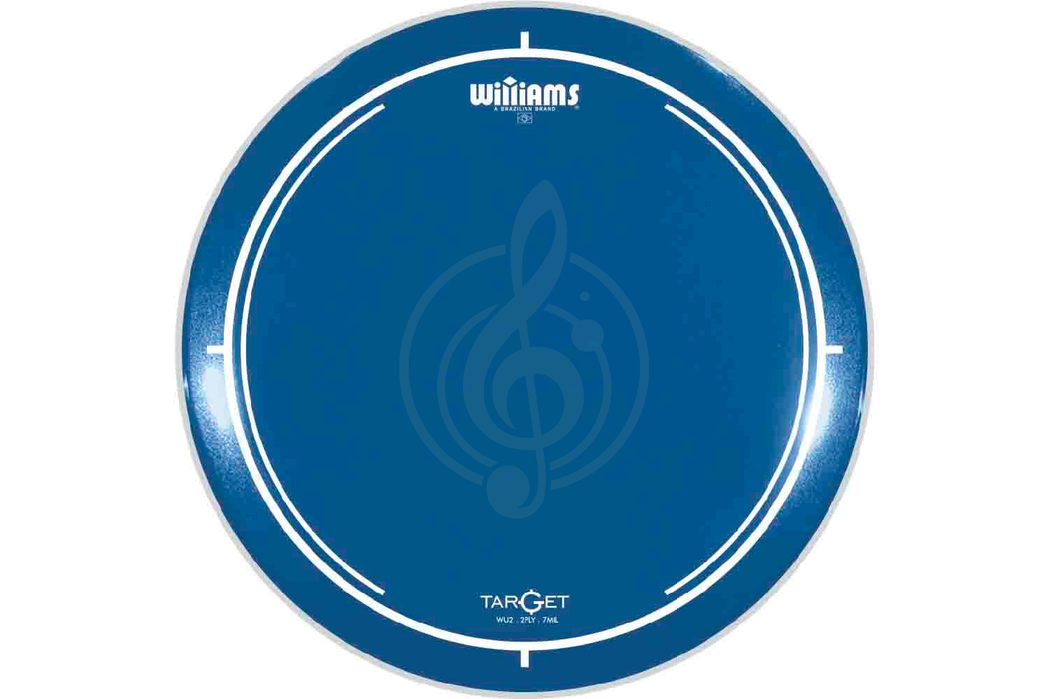 Пластик для тома Williams WU2-7MIL-14 Target Series Blue - Пластик для том-барабана 14", синий,  WU2-7MIL-14 Target Series Blu в магазине DominantaMusic - фото 1