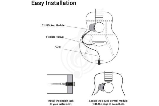 Звукосниматель для укулеле X2 DOUBLE C1U - Пьезозвукосниматель для укулеле, X2 DOUBLE C1U в магазине DominantaMusic - фото 12