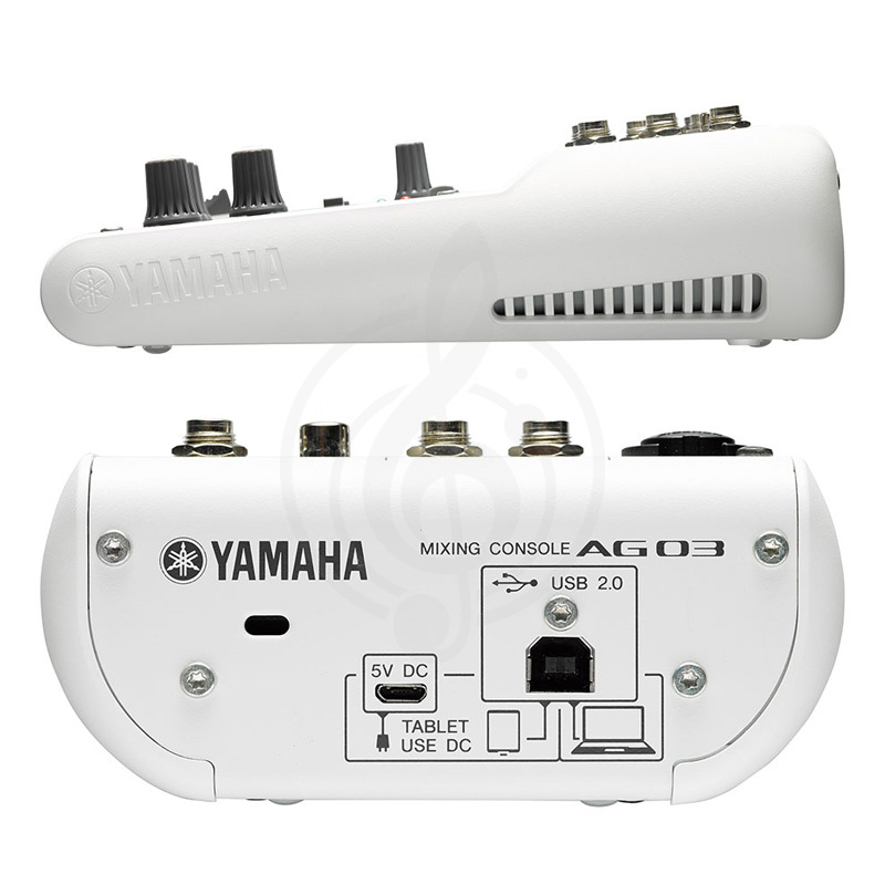 Аналоговый микшер Аналоговый микшер Yamaha Yamaha AG03Y Микшерный пульт с USB-аудиоинтерфейсом AG03 - фото 3