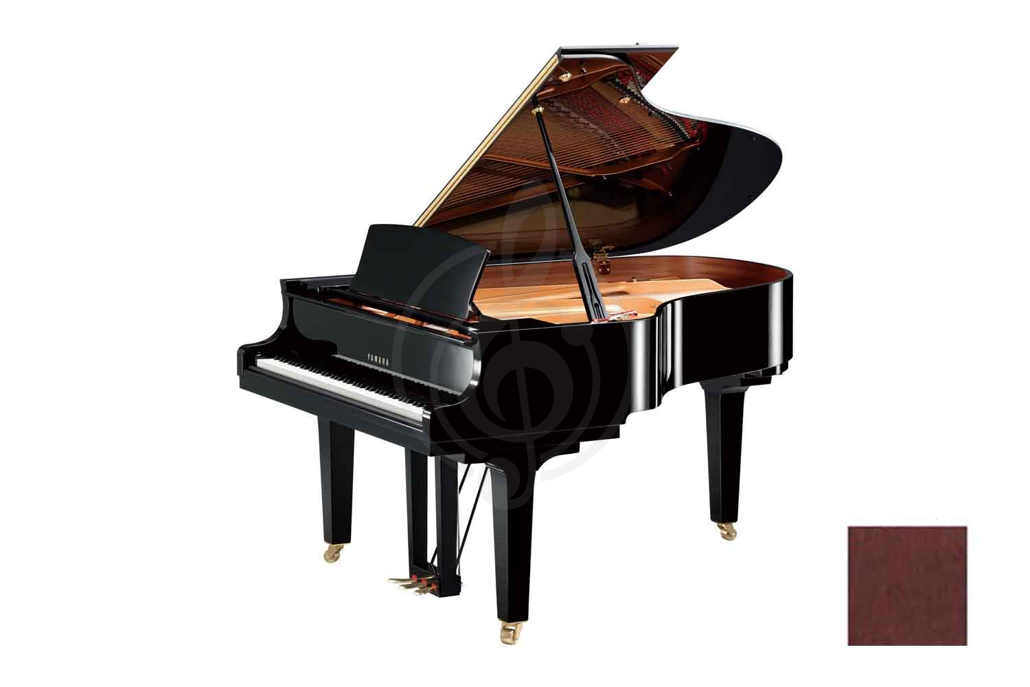 Акустический рояль Yamaha C3X PM - Рояль акустический, цвет красное дерево, Yamaha C3 PM//X.LZ.WITH BENCH в магазине DominantaMusic - фото 1