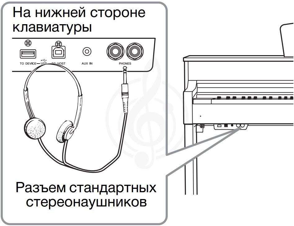 Цифровое пианино Цифровые пианино Yamaha YAMAHA CLP-535WA Цифровое пианино, цвет белый ясень CLP-535WA - фото 3