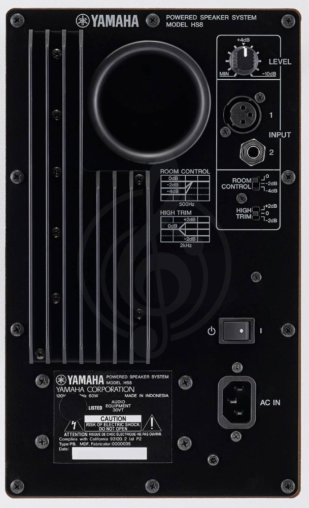 Студийный монитор Студийные мониторы Yamaha YAMAHA HS8W Студийный монитор HS8 W - фото 3