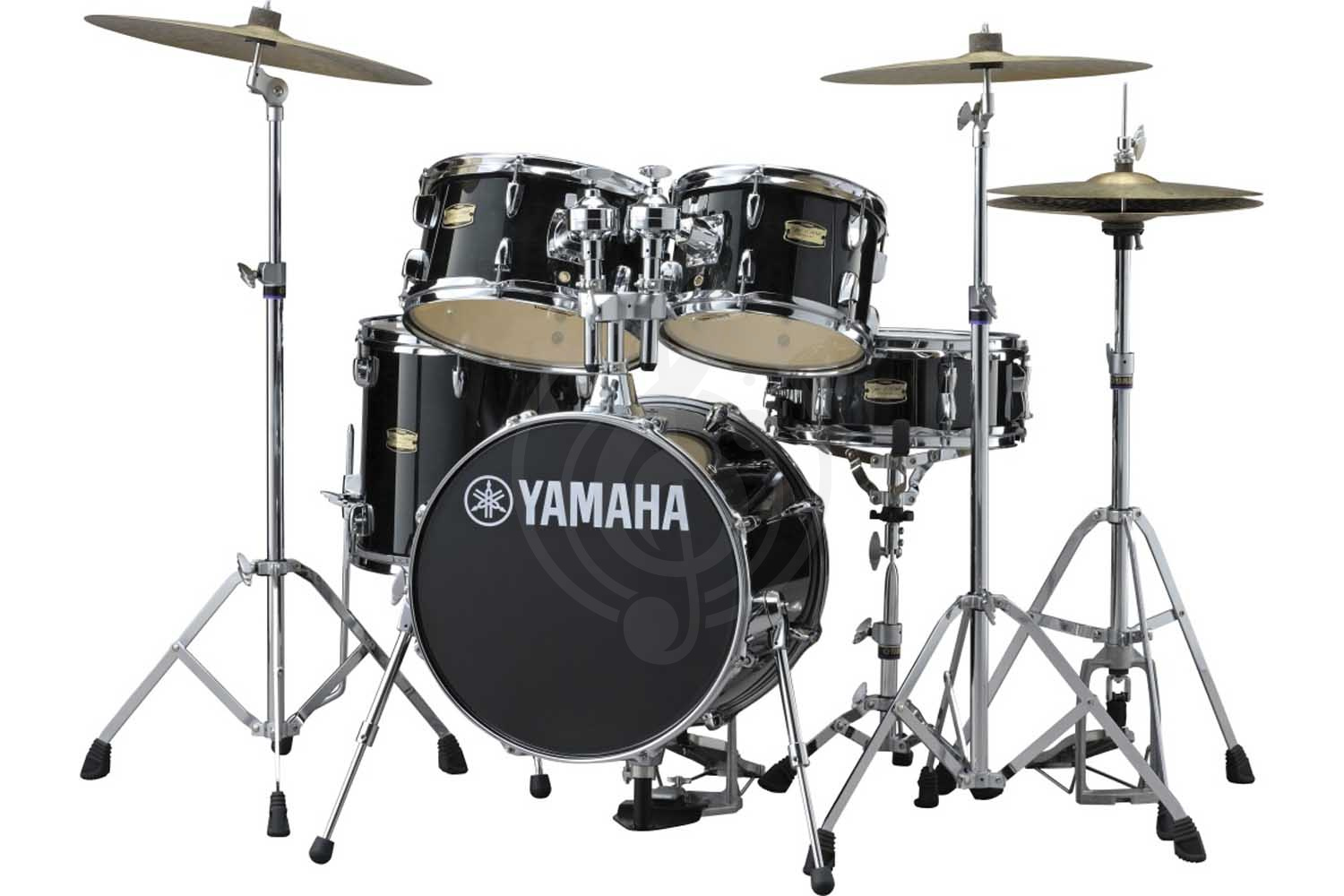 Комплект ударной установки Yamaha JK6F5-RB Manu Katche Junior Kit - Барабанная установка со стойками, черная,  JK6F5-RB Manu Katche Junior Kit в магазине DominantaMusic - фото 1