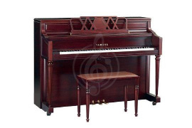 Изображение Yamaha M2SM - пианино 110см, консольного типа, цвет красное дерево, сатинированное, с банкеткой