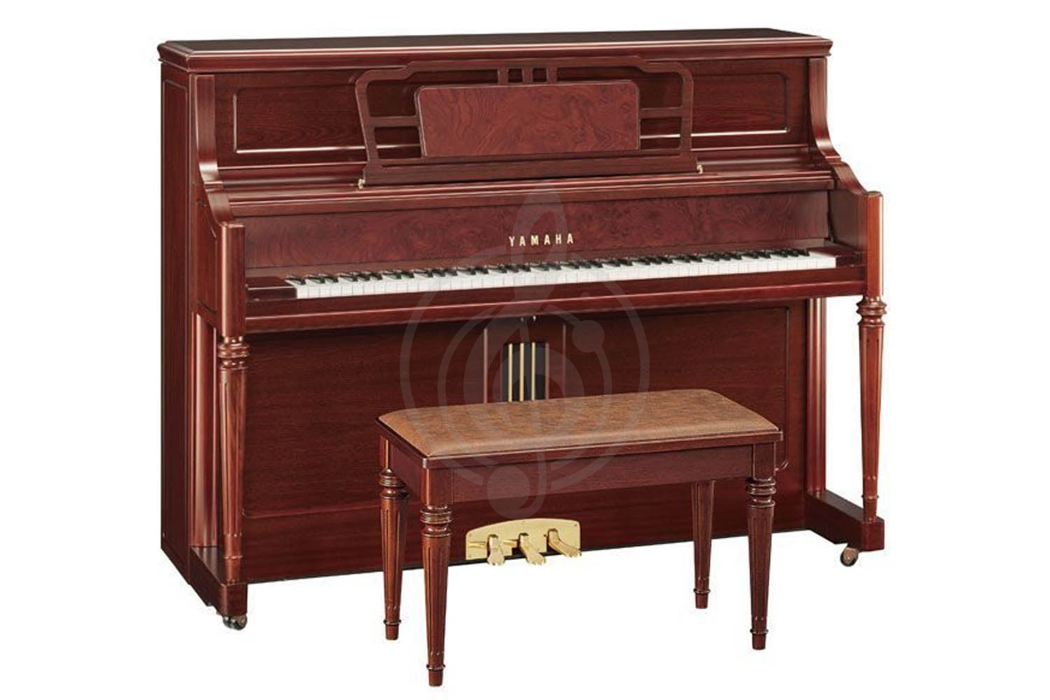 Акустическое пианино Пианино Yamaha Yamaha M3SDW - пианино 118см, темный орех сатинированное, с банкеткой M3 SDW//LZ.WITH BENCH - фото 1