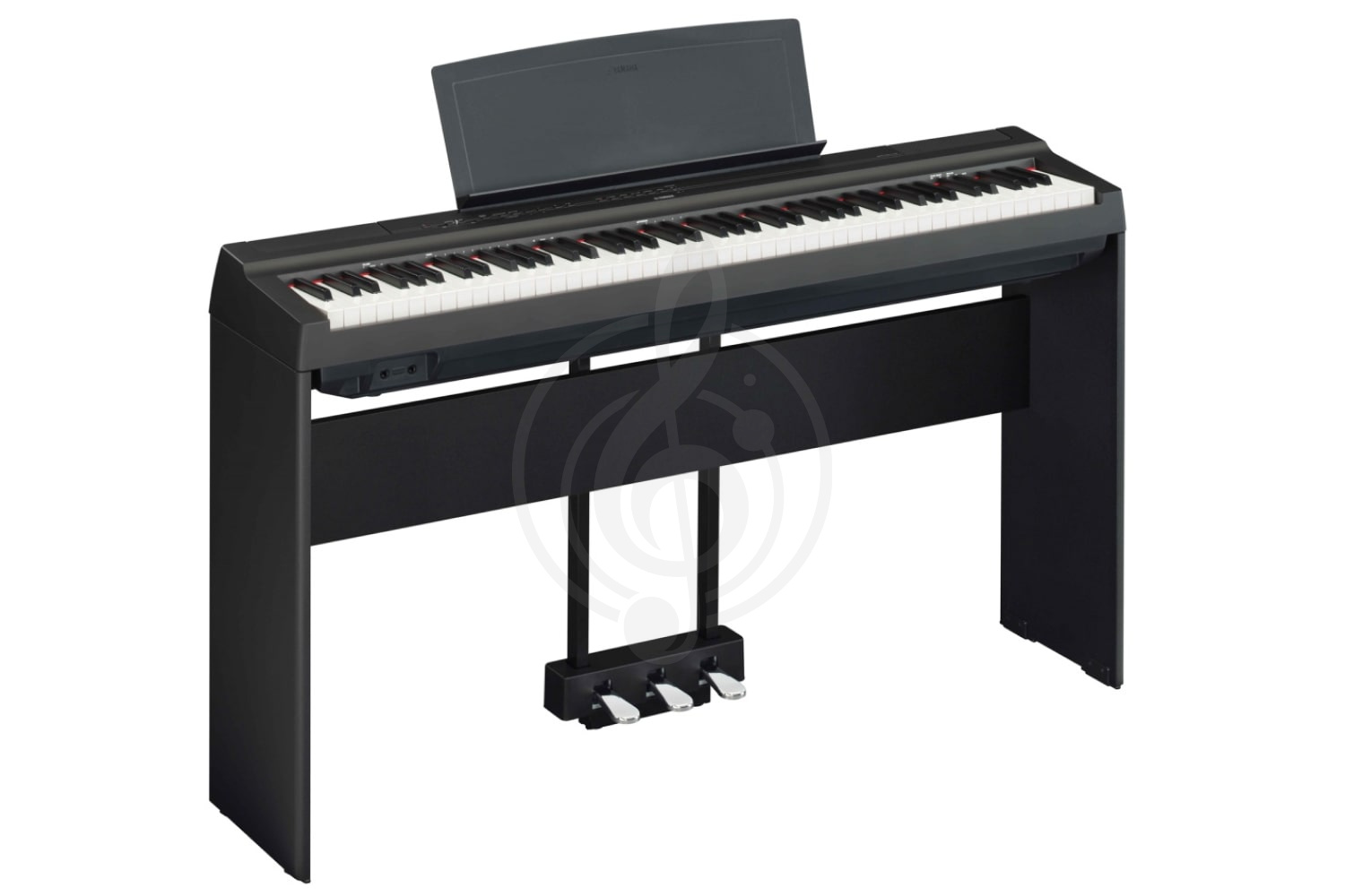 Цифровое пианино Yamaha P-125aB - Цифровое пианино со стойкой и педалью, черное, Yamaha P-125aB в магазине DominantaMusic - фото 1