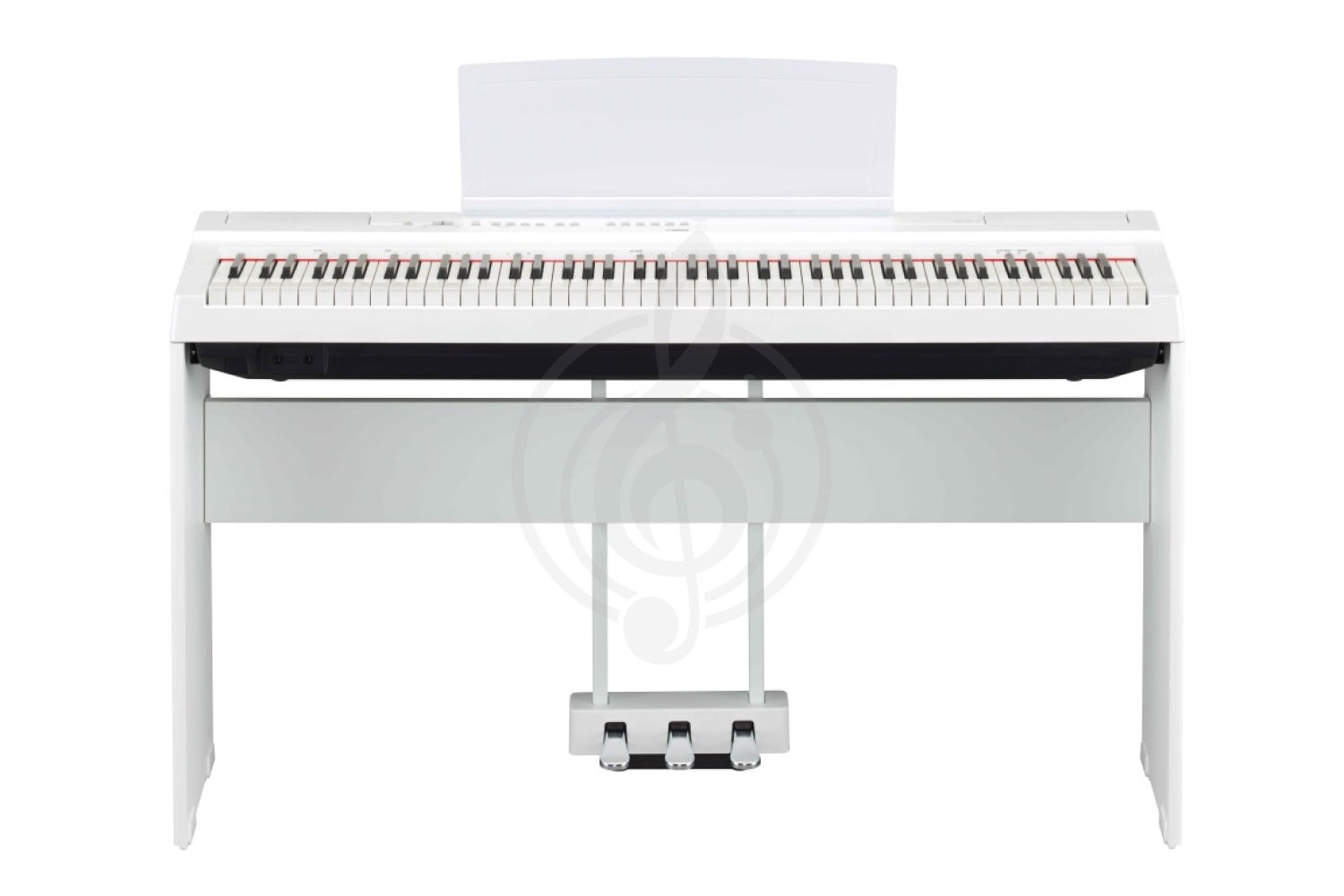 Цифровое пианино Yamaha P-125aWH - Цифровое пианино со стойкой и педалью, белое, Yamaha P-125aWH в магазине DominantaMusic - фото 1
