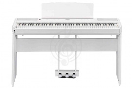 Изображение Yamaha P-515WH Set - Комплект цифровое пианино, блок педалей и стойка