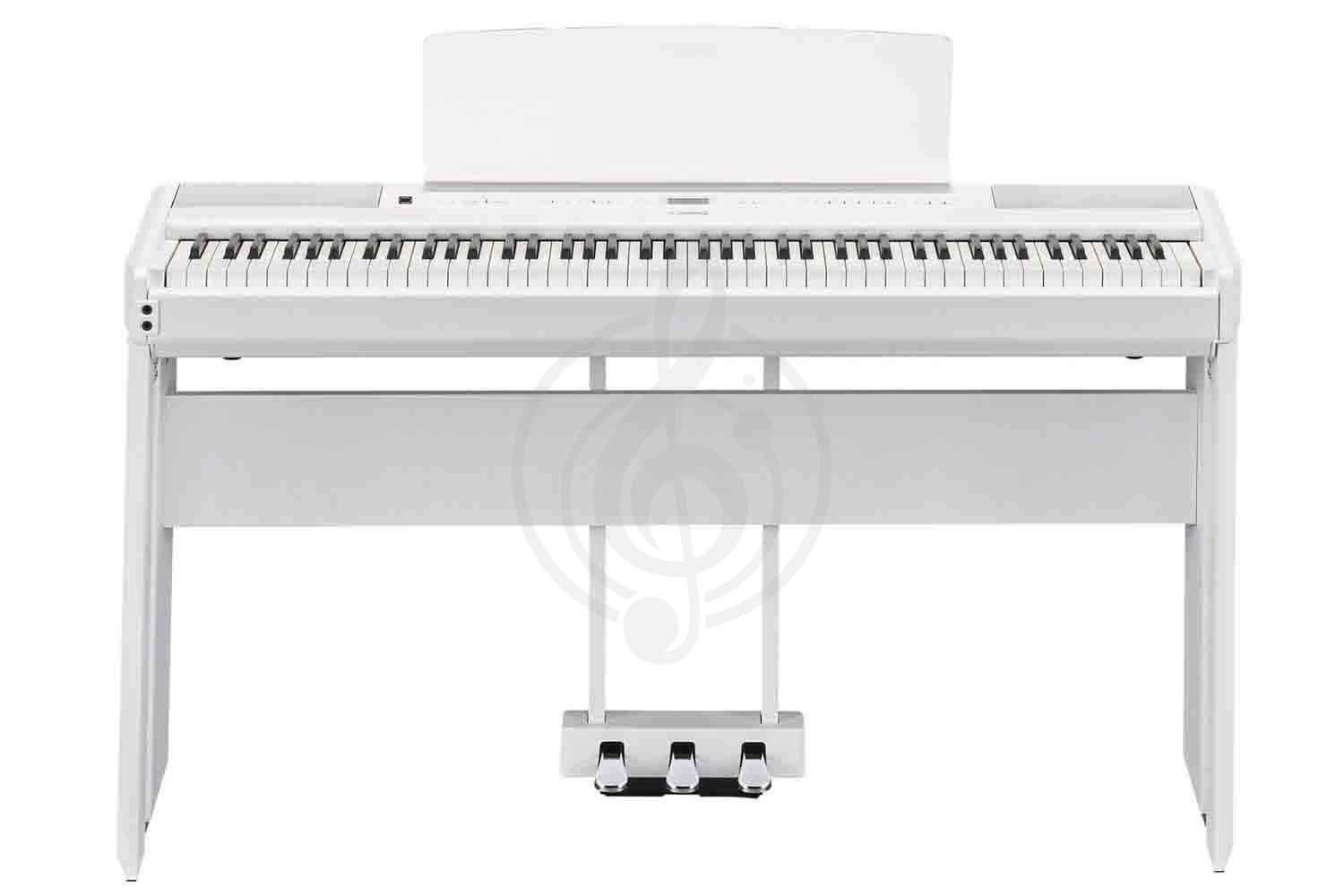 Цифровое пианино Цифровые пианино Yamaha Yamaha P-515WH Set - Комплект цифровое пианино, блок педалей и стойка P-515WH Set - фото 1