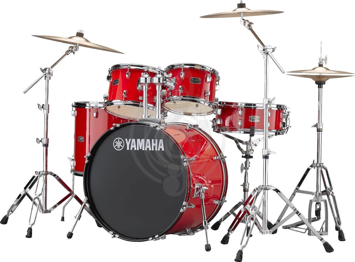 Комплект ударной установки Комплекты ударных установок Yamaha Yamaha RDP2F5HR ударная установка из 5-ти барабанов, цвет Hot Red, без стоек RDP2F5 HOT RED - фото 1