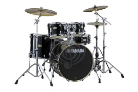 Изображение Yamaha SBP0F5RBL ударная установка из 5-ти барабанов, цвет Raven Black, без стоек