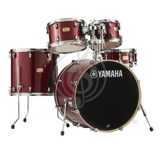 Комплект ударной установки Комплекты ударных установок Yamaha Yamaha SBP2F5CRR ударная установка из 5-ти барабанов, цвет Cranberry Red, без стоек SBP2F5 CRANBERRY RED - фото 1