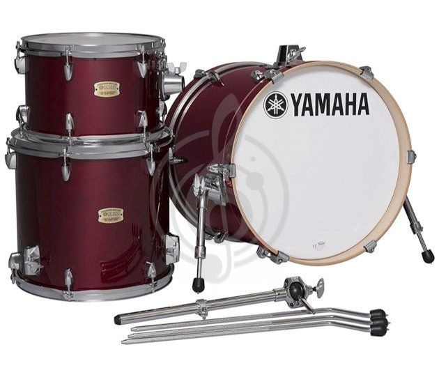 Комплект ударной установки Комплекты ударных установок Yamaha Yamaha SBP8F3CRR ударная установка из 3-ёх барабанов, цвет Cranberry Red, без стоек SBP8F3 CRANBERRY RED - фото 1