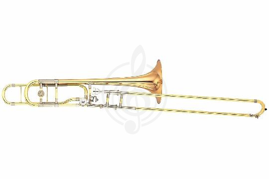 Изображение Yamaha YSL-882GO - Bb/ F тромбон тенор профессиональный, 13,89/220мм, Gold-brass раструб