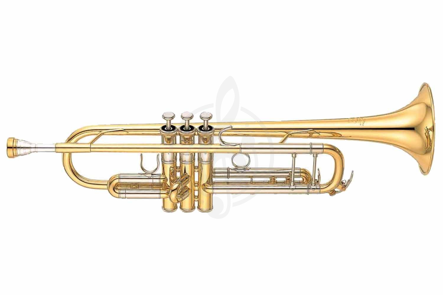 Труба Трубы Yamaha Yamaha YTR-8345G - труба Bb профессиональная, тяжёлая,  gold brass bell, чистый лак YTR-8345G//04 - фото 1