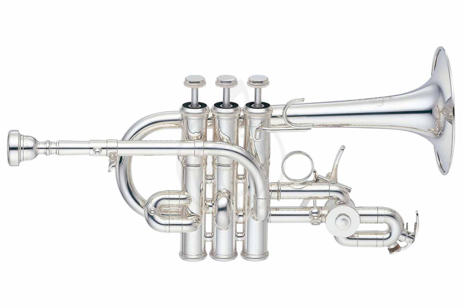 Труба Трубы Yamaha Yamaha YTR-9825- труба-пикколо Bb/ A, ручная работа, посеребренная, с доп. вентелем YTR-9825 - фото 1