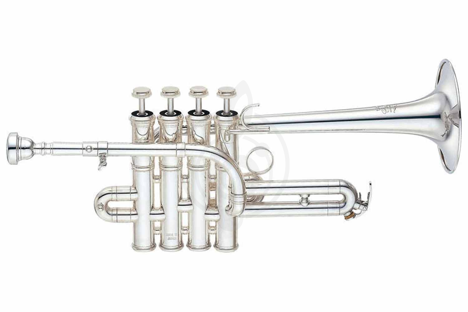 Труба Трубы Yamaha Yamaha YTR-9835 - труба-пикколо Bb/ A ручная работа, 4х помповая, с мунд. трубками для Bb или A YTR-9835 - фото 1