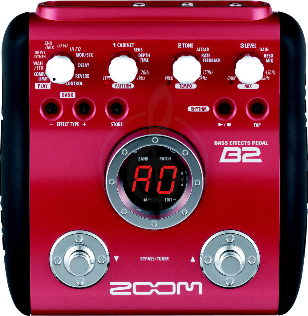 Процессор для бас-гитары Гитарные эффекты Zoom Zoom B2+AC процессор эффектов для бас-гитары. B2+AC - фото 3
