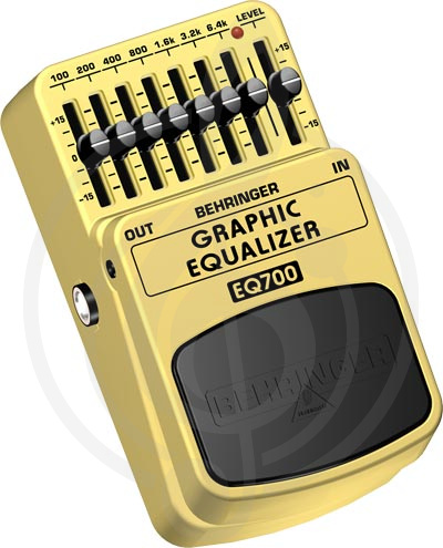 Педаль для электрогитар Педали для электрогитар Behringer Behringer EQ700- 7-полосный графический эквалайзер для гитары или клавишных EQ700 - фото 1