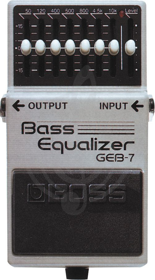 Педаль для бас-гитар Педали для бас-гитар Boss Boss GEB-7 - Графический басовый 7-ми полосный эквалайзер GEB-7 - фото 1