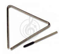 Изображение BRAHNER DP-404 Треугольник (хромированный) 10 см с держателем и ударной палочкой