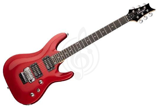 Электрогитара Stratocaster Clevan CTD-30/FR-MRD - Электрогитара, красная, Clevan CTD-30/FR-MRD в магазине DominantaMusic - фото 1