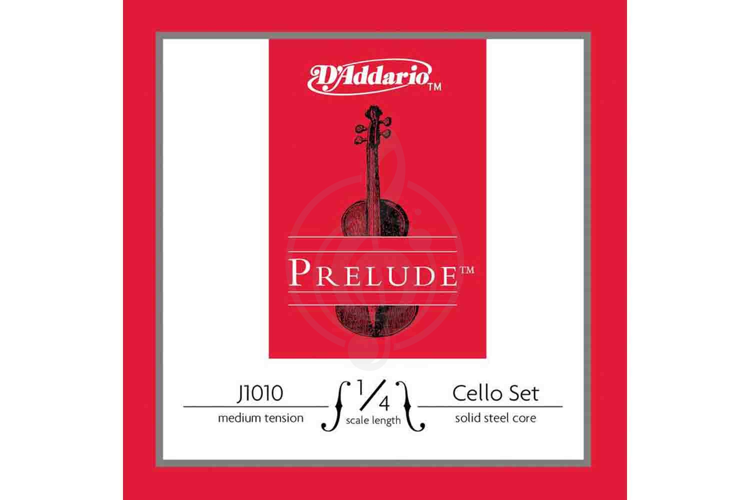 Струны для виолончели D'Addario J1010-1/4M Prelude - Комплект струн для виолончели 1/4, среднее натяжение, D'Addario J1010-1/4M Prelude в магазине DominantaMusic - фото 1