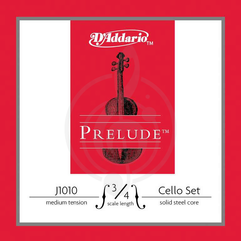 Струны для виолончели Струны для виолончели D'Addario D`Addario J1010-3/4M Prelude Комплект струн для виолончели размером 3/4, среднее натяжение J1010-3/4M Prelude - фото 1