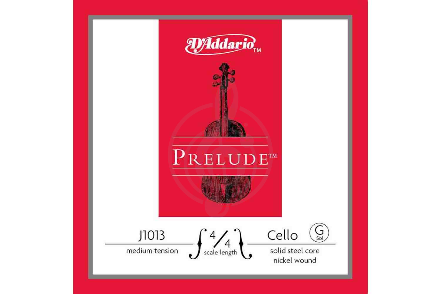 Струны для виолончели D'Addario J1013-4/4M Prelude - Отдельная струна Соль/G для виолончели 4/4, среднее натяжение, D'Addario J1013-4/4M Prelude в магазине DominantaMusic - фото 1