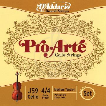 Изображение D`Addario J56W-4/4M Pro-Arte Комплект струн для скрипки размером 4/4