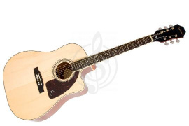 Изображение EPIPHONE AJ-220SCE Solid Top Ac/Electric Natural - Электроакустическая гитара