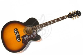 Акустическая гитара Акустические гитары Epiphone EPIPHONE EJ-200CE VINT. SUNBURST GLD - фото 1
