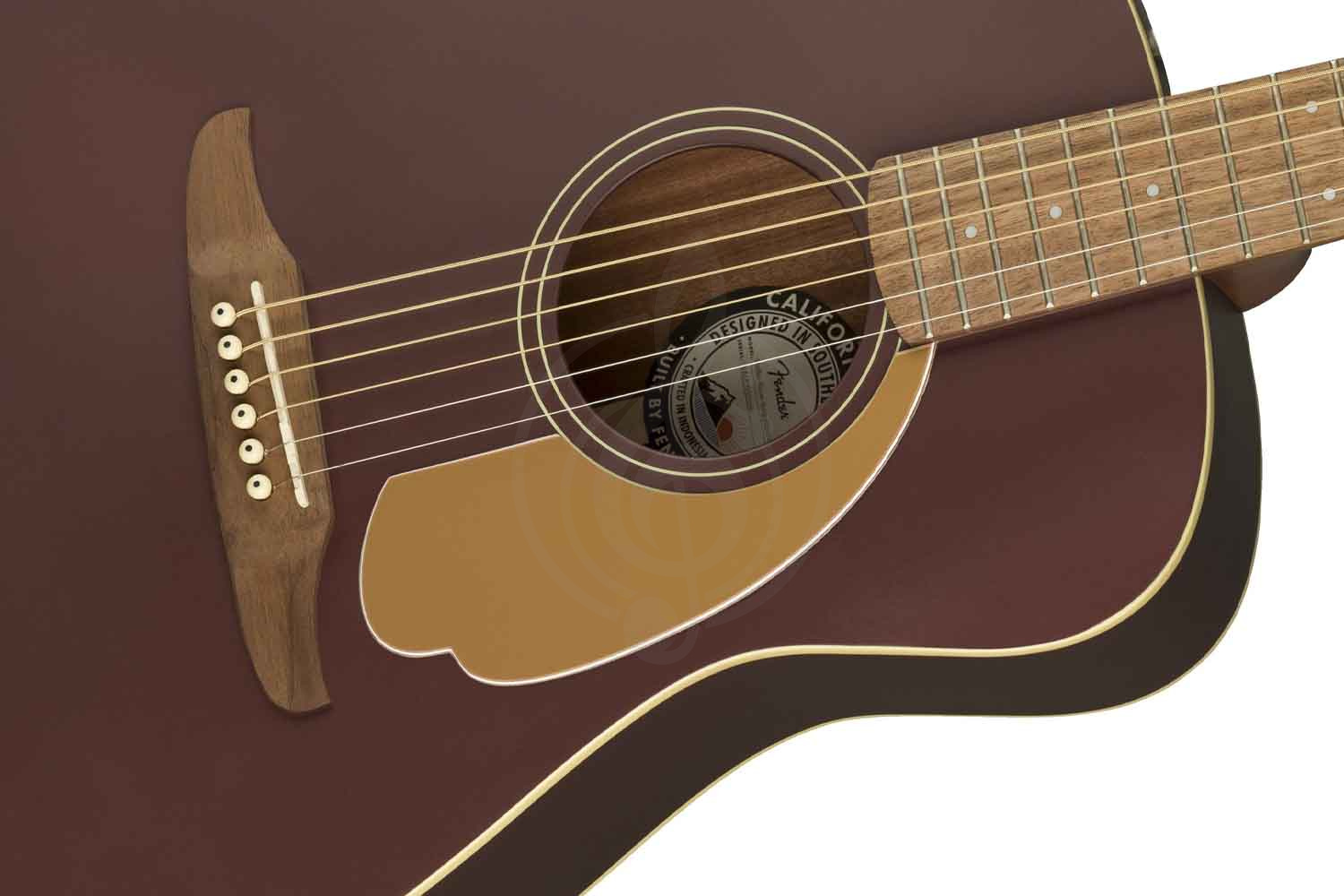 Электроакустическая гитара Электроакустические гитары Fender FENDER Malibu Plyr Burgundy Satin WN - Электроакустическая гитара Malibu Plyr Burgundy Satin WN - фото 4