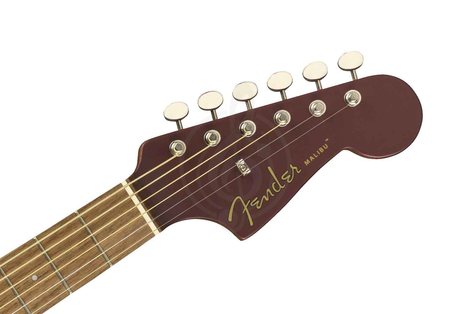 Электроакустическая гитара Электроакустические гитары Fender FENDER Malibu Plyr Burgundy Satin WN - Электроакустическая гитара Malibu Plyr Burgundy Satin WN - фото 5