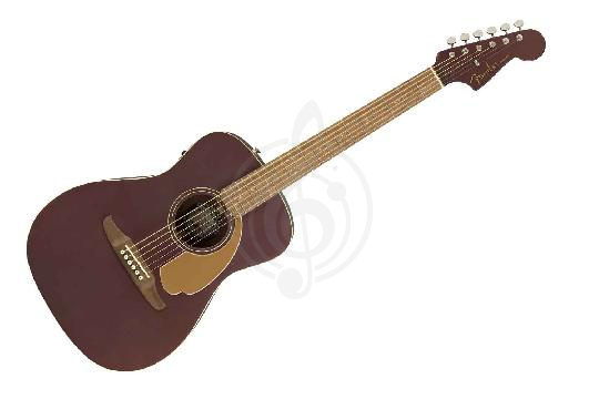 Электроакустическая гитара Электроакустические гитары Fender FENDER Malibu Plyr Burgundy Satin WN - Электроакустическая гитара Malibu Plyr Burgundy Satin WN - фото 1