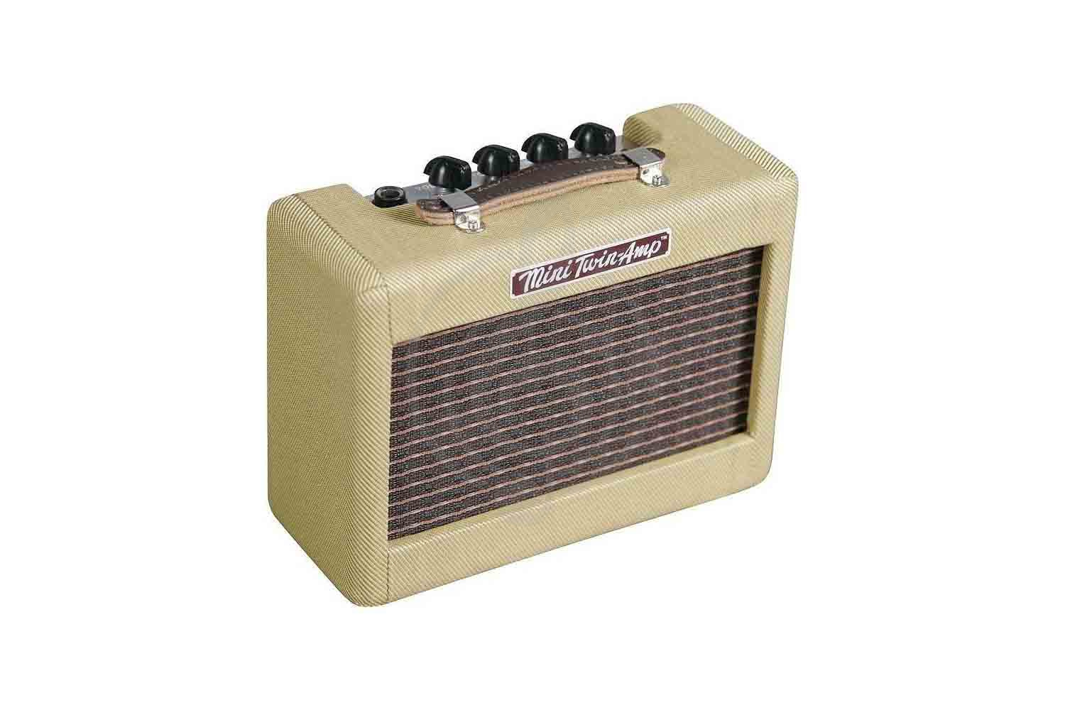 Комбоусилитель для электрогитары FENDER MINI '57 TWIN-AMP миниатюрный комбоусилитель, 1 Вт, 2x2', Fender 57 TWIN-AMP в магазине DominantaMusic - фото 1