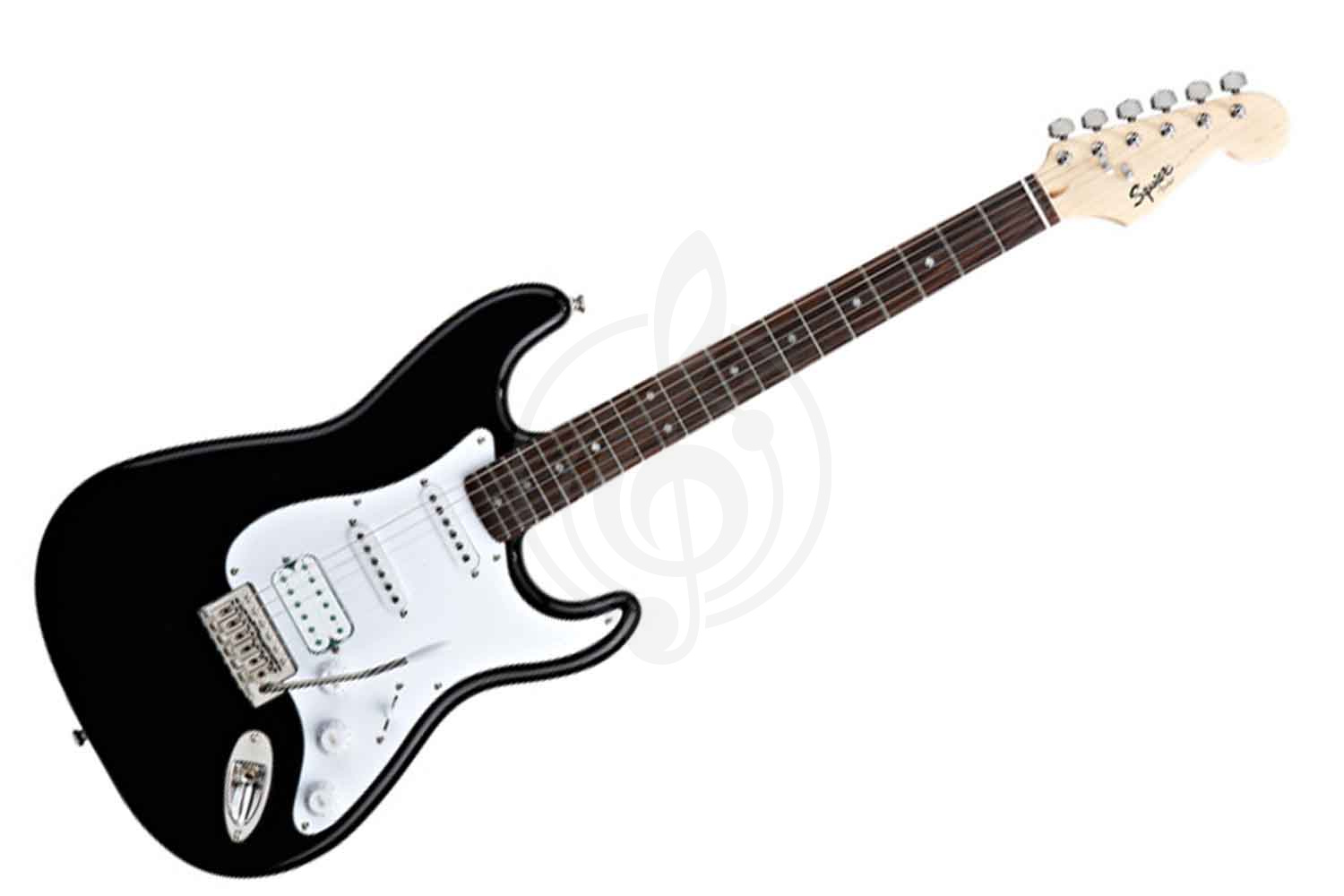 Электрогитара Stratocaster Электрогитары Stratocaster Fender FENDER SQUIER BULLET STRAT TREMOLO HSS - RW - Black SQUIER HSS - RW - Black - фото 1