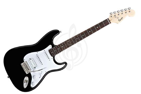 Электрогитара Stratocaster Электрогитары Stratocaster Fender FENDER SQUIER BULLET STRAT TREMOLO HSS - RW - Black SQUIER HSS - RW - Black - фото 1