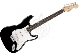 Электрогитара Stratocaster Электрогитары Stratocaster Fender FENDER SQUIER MM STRATOCASTER HARD TAIL BLACK - Электрогитара HARD TAIL BLACK - фото 1