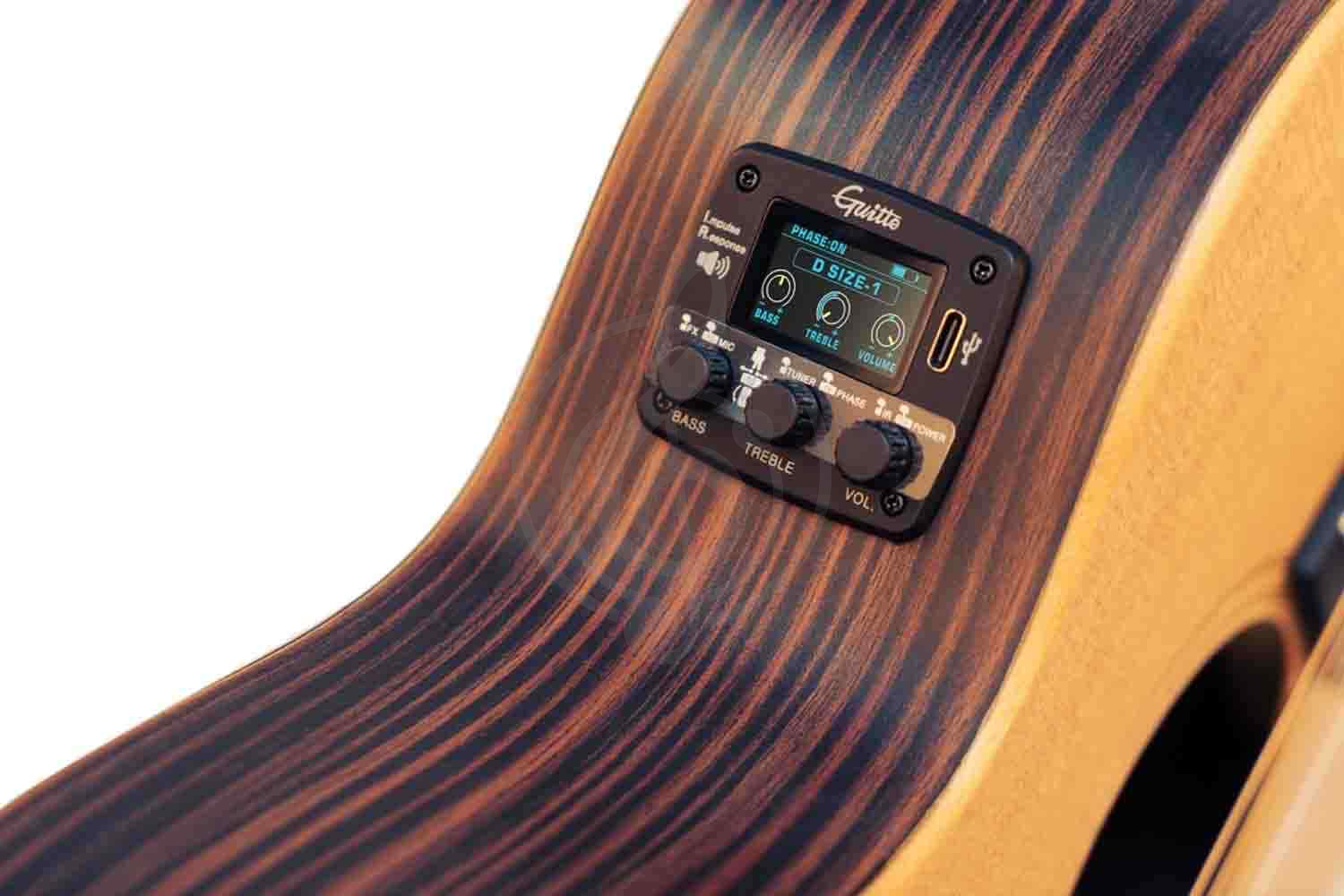 Трансакустический звукосниматель Guitto GGP-04 - Звукосниматель для акустической гитары, трансакустика, резонансный, Guitto GGP-04 в магазине DominantaMusic - фото 1