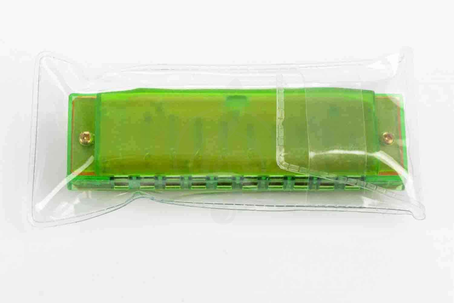 Детская губная гармошка HOHNER Translucent Green M1110G - Детская губная гармошка, Hohner Translucent Green M1110G в магазине DominantaMusic - фото 2
