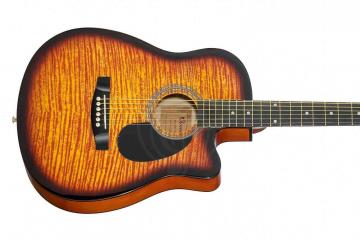 Акустическая гитара HOMAGE LF-3800CT-SB Фольковая 6-струнная гитара 38" с вырезом, Homage LF-3800CT-SB в магазине DominantaMusic - фото 3
