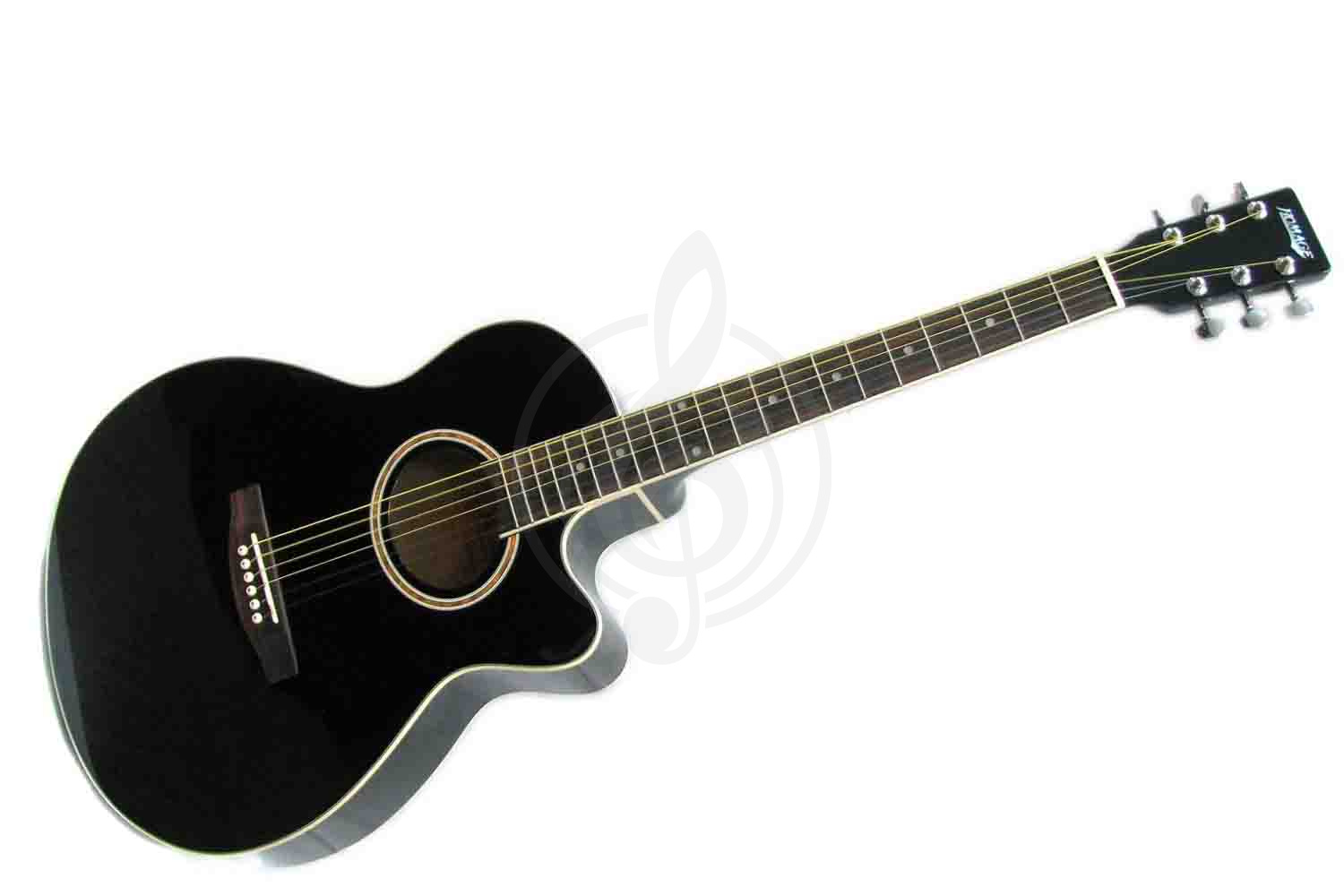 Акустическая гитара Акустические гитары Homage HOMAGE LF-401C-B Фольковая 6-струнная гитара 40&quot; с вырезом LF-401C-B - фото 1