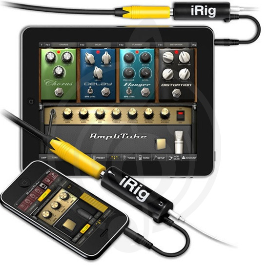 Звуковая карта Звуковые карты, аудиоинтерфейсы IK Multimedia IK Multimedia iRig - гитарный интерфейс (переходник) для подключения гитары или бас-гитары к iPhone iRig - фото 1