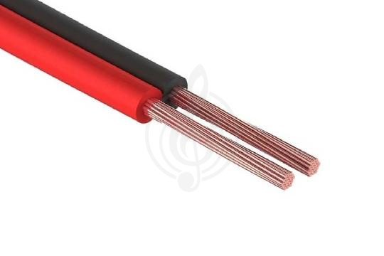 Изображение Invotone IPC1760RN - Акустический кабель, плоский. Цвет красно-черный