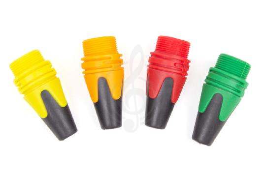 Изображение KUPFERN KXLR color rubber - Цветной колпачок XLR, комплект