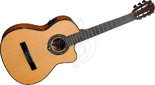Изображение LAG OC66CE - классическая гитара c пьезодатчиком, цвет натуральный УЦЕНКА