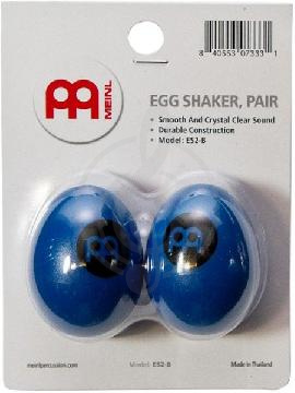 Изображение MEINL ES2-B - шейкер-яйцо (пара), цвет - синий, материал - пластик