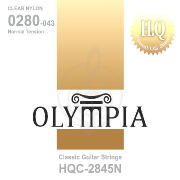 Изображение Olympia HQC2845N струны для классической гитары, чистый нейлон, нормальное натяжение, 28-43